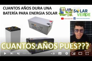 Duración de la batería de litio solar: ¿Cuántos años dura?
