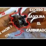 Consecuencias de exceso de gasolina en el carburador