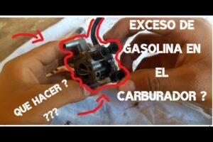 Consecuencias de exceso de gasolina en el carburador